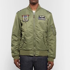 polo reversible bomber jacket